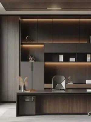 Espace bureaux et bibliothèque